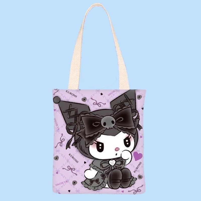 Sanrio Cartoon Tote Bag Tuition Bag Kuromi Meloopy