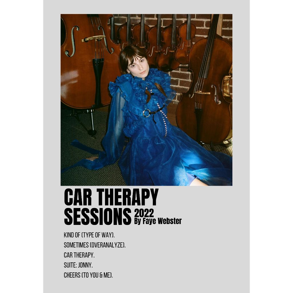 อัลบั้มปกโปสเตอร์ เซสชันรถบําบัดโดย Faye Webster