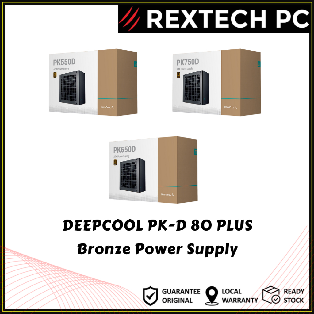 DEEPCOOL PK550D / PK650D / PK750D 80 Plus แหล่งจ่ายไฟ PSU สีบรอนซ์