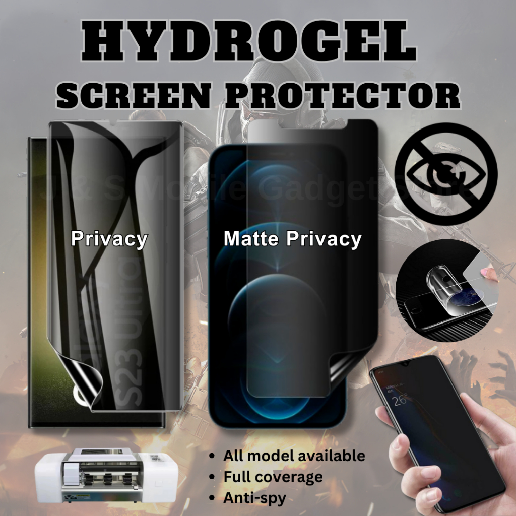 ฟิล์มกันรอยหน้าจอความเป็นส่วนตัว Hydrogel Vivo X100 Pro / X90 Pro Plus / X90 Pro / X90 / X80 Pro / X