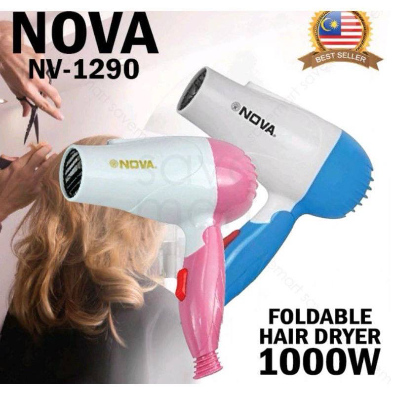 MINI TRAVEL NOVA HAIR DRYER HAIR DRYER เหมาะสําหรับผมชายและหญิงทุกประเภทผมแห้งง่าย