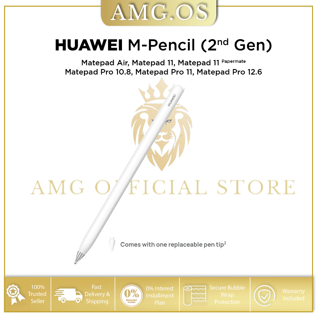 Huawei M-Pencil (รุ่นที่ 2), Huawei M-Pencil NearLink (รุ่นที่ 3) สําหรับ Huawei Matepad Series ทั้งหมด