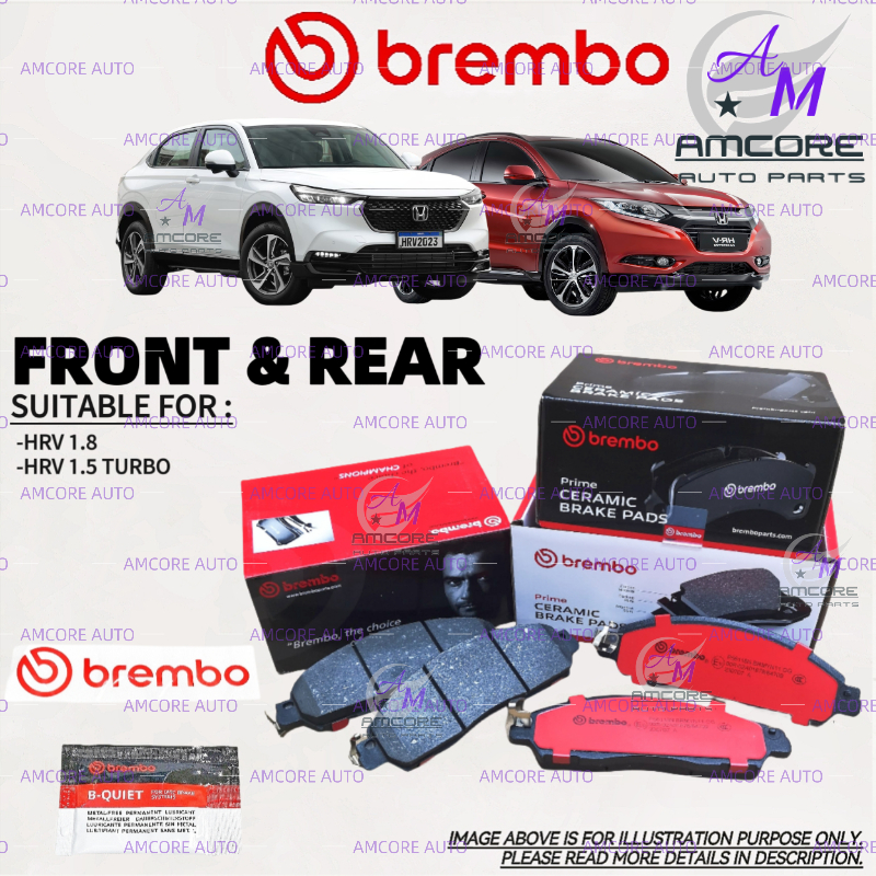 HONDA HRV 1.8 / HRV 1.5 TURBO 2023 / HRV TURBO - ผ้าเบรค BREMBO / CERAMIC NAO PAD BREMBO