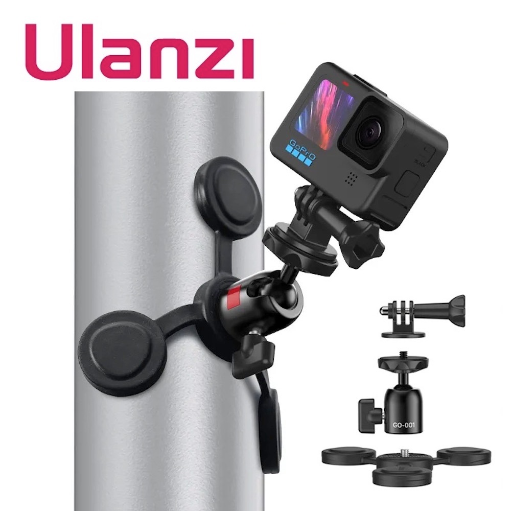 Ulanzi GO-001 360 Ballhead Magnetic Mount สําหรับ GoPro Insta360 DJI Action Camera