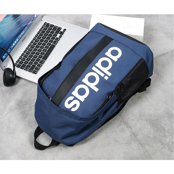 Adidas Fashion Casual Backpack กระเป ๋ าแล ็ ปท ็ อปกันน ้ ําเล ็ กน ้ อย Travel Outdoor School student Backpack