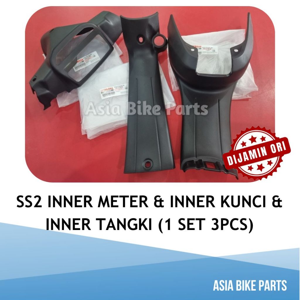 Yamaha SS Two / SS2 Inner Hitam Set Inner Meter Tank & Kunci - 4VH-F6145-00 / 4VH-F842N-00 / 4VH-F84