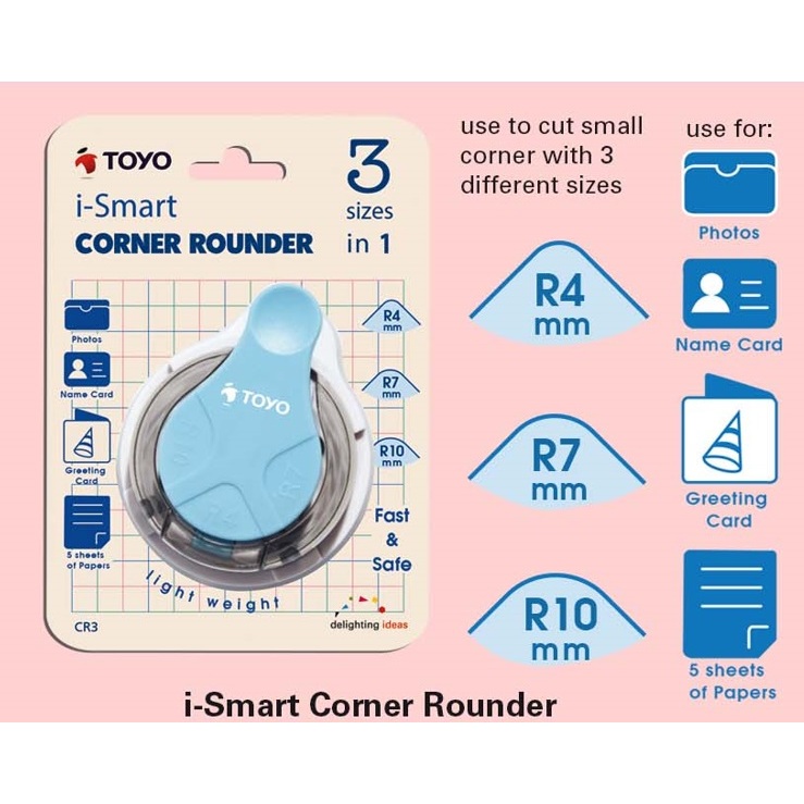 Toyo Corner Rounder / Corner Cutter 3 ขนาดใน 1 CR3