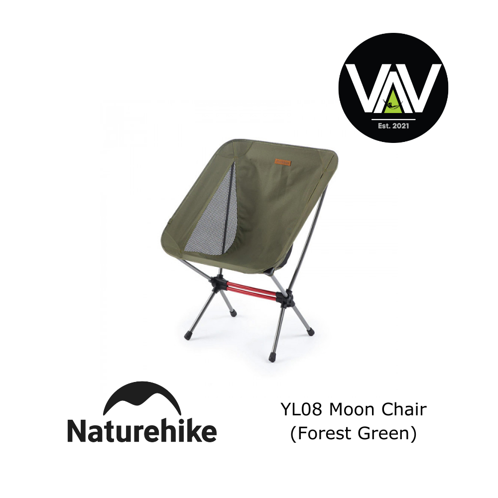 NATUREHIKE Campers และ Hikers YL08 Moon Chair สีเขียวป่า