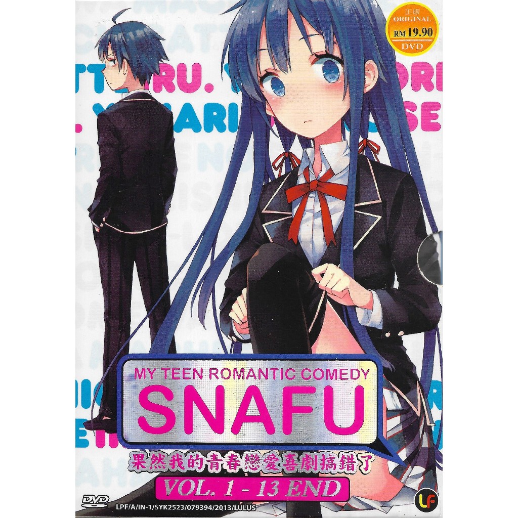 *** มือสอง/มือสอง ** ANIME DVD My Teen Romantic Comedy Snafu Sure pever, My Youth Romantic Comedy Is