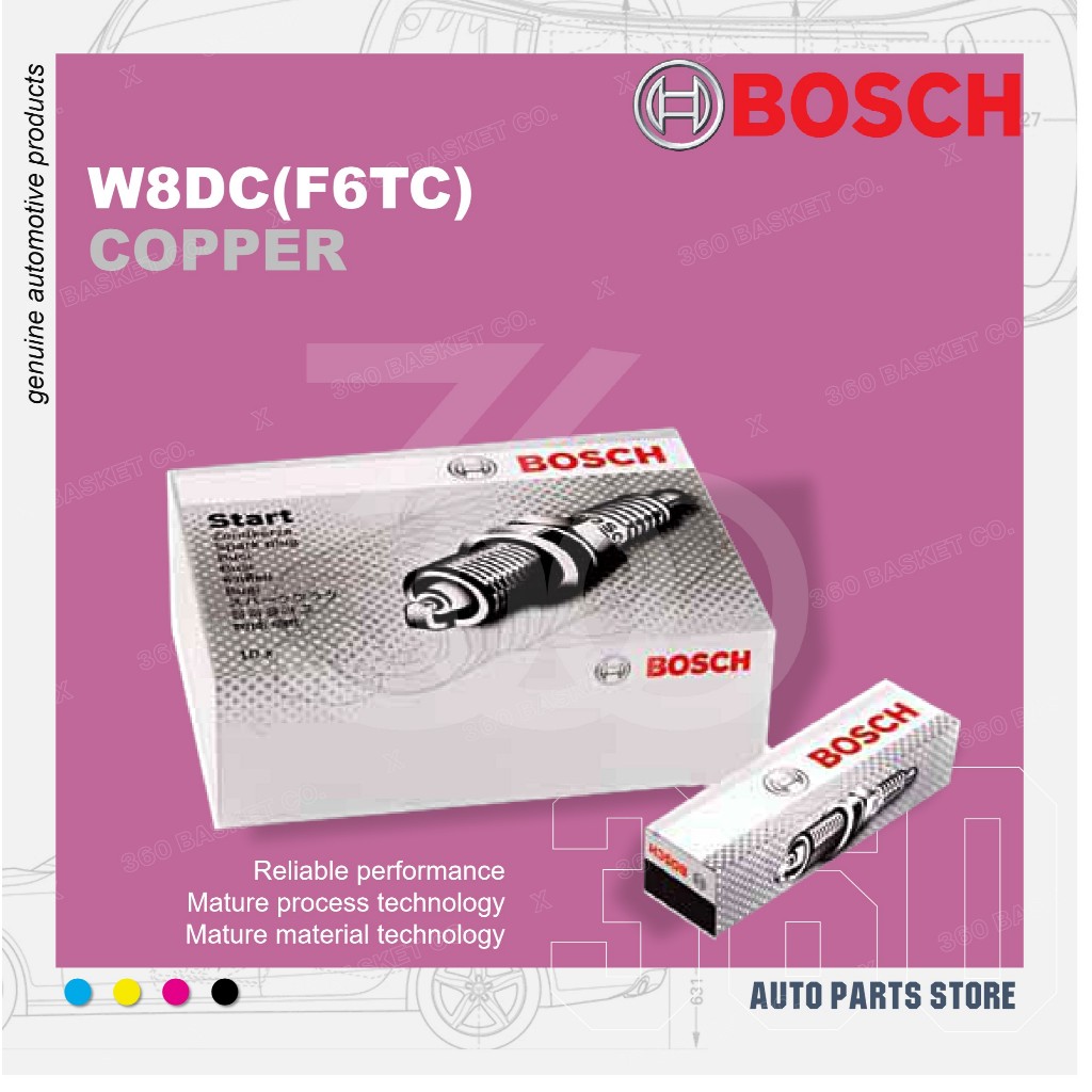 SPARK PLUG BOSCH PROTON SAGA ISWARA WIRA SATRIA 12V F6TC W8DC (NGK BP5ES-11, DENSO W16EP-U)