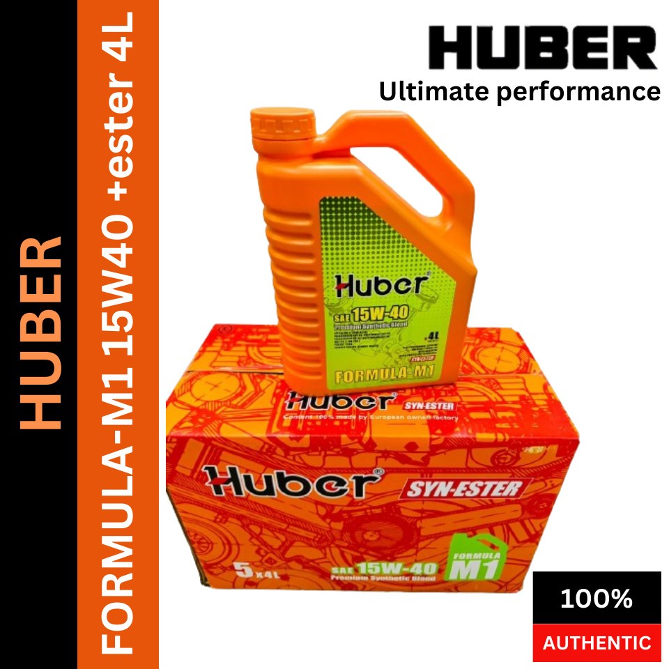 น้ํามันเครื่องยนต์ฮับ FORMULA-M1 15W40 + Ester 4L