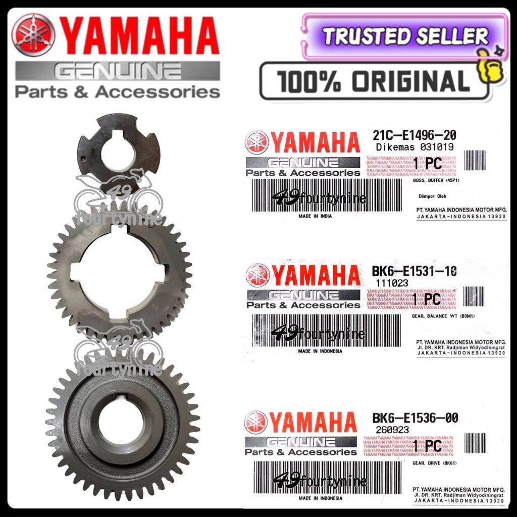 Y15ZR FZ150 ENGINE BALANCER WEIGHT GEAR BK6-E1536-00 BK6-E1531-00 21C-E1496-20