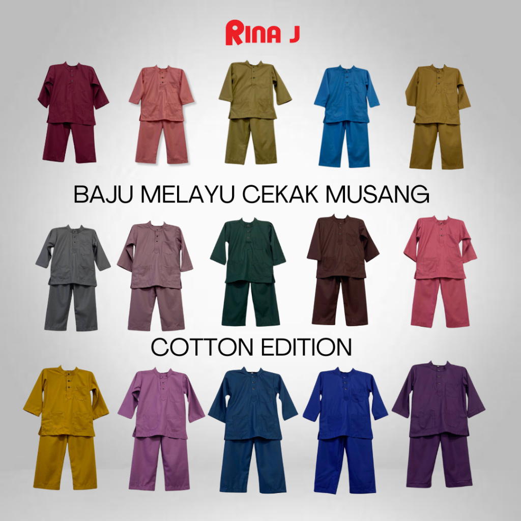 BAJU MELAYU CARKAK MUANG Kids Baju Melayu-Set 1