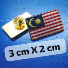 เข็มกลัดคอปกธง 3cmX2cm