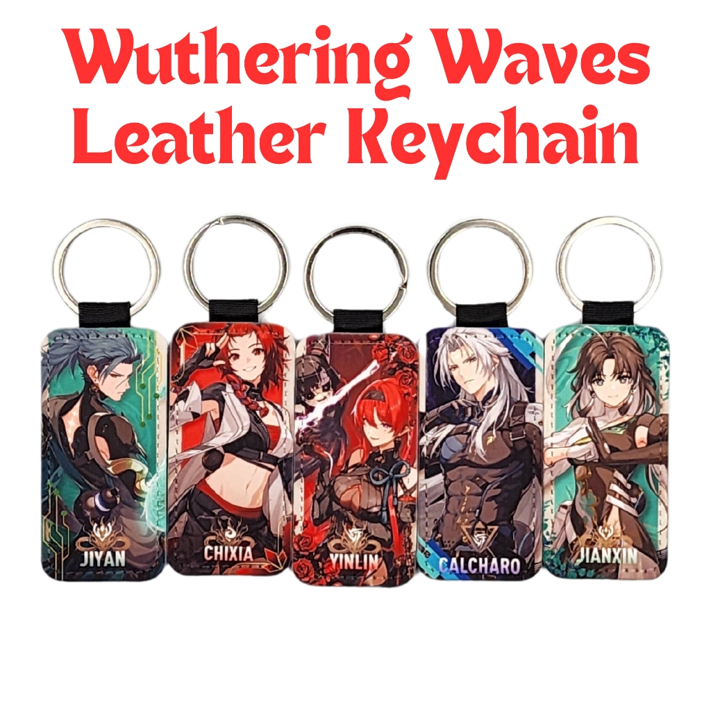 พวงกุญแจหนัง PU Wuthering Waves