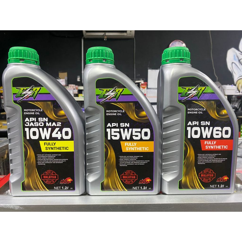 ESR MOTOR ENGINE OIL 4T SEMI FULLY 1LIT / 1.2LIT 10W40 15W50 10W60 / SCOOTER OIL / GEAR OIL / COOLAN