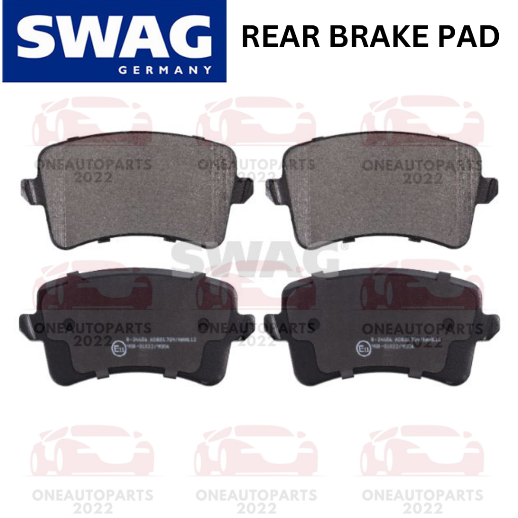 SWAG GERMANY REAR BRAKE PAD AUDI A4 B8 (8K2) 1.8 TFSI 2.0 TFSI AUDI Q5 (8RB) 2.0 AUDI A5 (8TA) 1.8 2