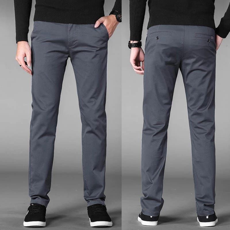 ￼Seluar slack Casual Official Stretchable Slim Fit Pant/seluar Slack Lelaki Cotton Slim Fit Straight