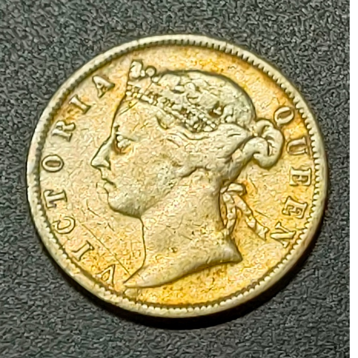 Straits Settlement Queen Victoria 20 Cent 1896