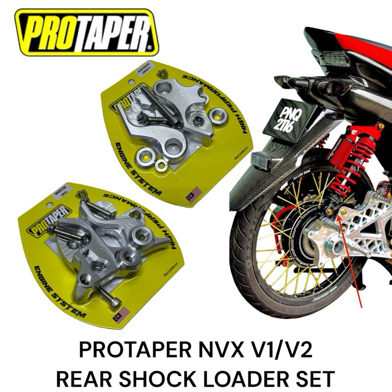 PROTAPER CNC REAR ABSORBER ADJUSTER BRACKET & + PU BUSH V2 NVX155 V1 & NVX155V2 & NVX 155 V1 & NVX 1