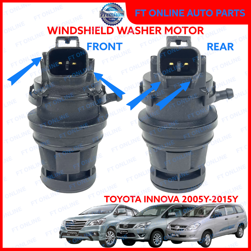 TOYOTA INNOVA 2005-2015 TGN40 เครื่องซักผ้ามอเตอร์/PUMP WINDSHIELD WIPER TANK FRONT/REAR 2006 2007 2008 2009 2010 2011 2012 2013