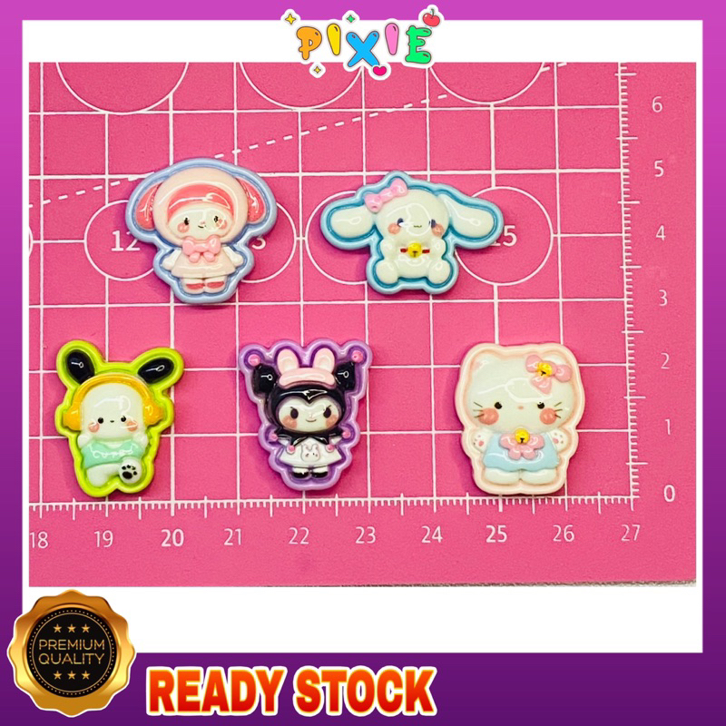 Rs01~ kukis sanrio เครื่องรางเคลือบเงาเรซิ่นน่ารัก