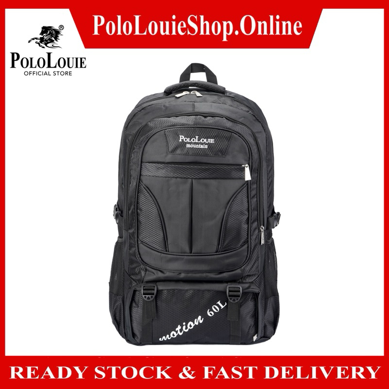 Polo Louie Outdoor Large Backpack Travel Hiking Sports Camping (60L)