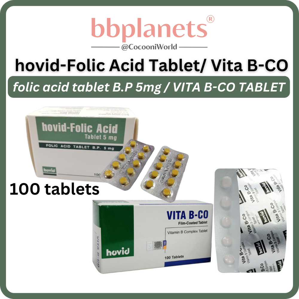 Hovid-folic Acid 5MG 100s EXP:02/27 / Hovid Vita B-CO 100s EXP:11/25 维 allowance Soac / 生素