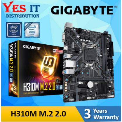 เมนบอร์ด GIGABYTE H310M M.2 2.0 / H310M-DS2 / H310M-S2 LGA1151 mATX (รองรับโปรเซสเซอร์ 9th และ 8th G