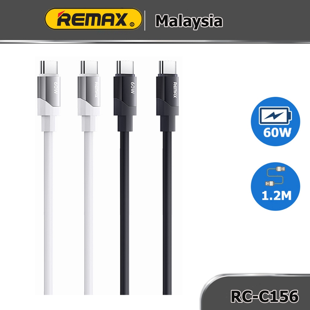Remax 60W Type-c Fast Charging Data Cable ความยาว 1.2M RC-C156