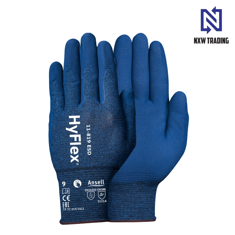 Ansell HYFLEX 11-819 ESD GLOVE [1 PAIR]