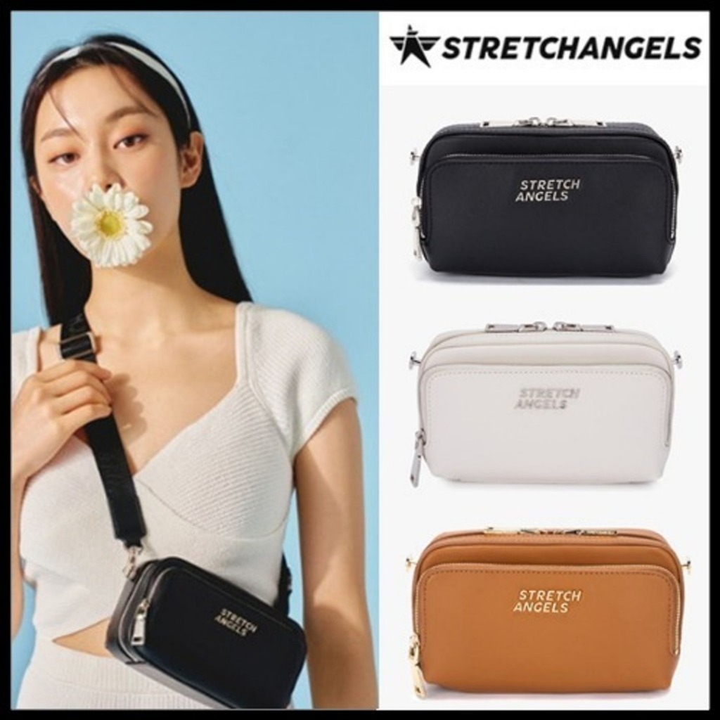 [KOREA] กระเป๋าสะพาย Stretch Angels-สีน้ําตาล