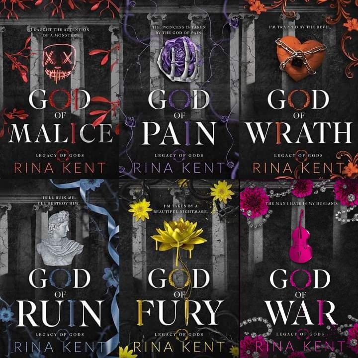 ENGKL ชุด Legacy of Gods โดย Rina Kent - Malice, Pain, Wrath, Ruin