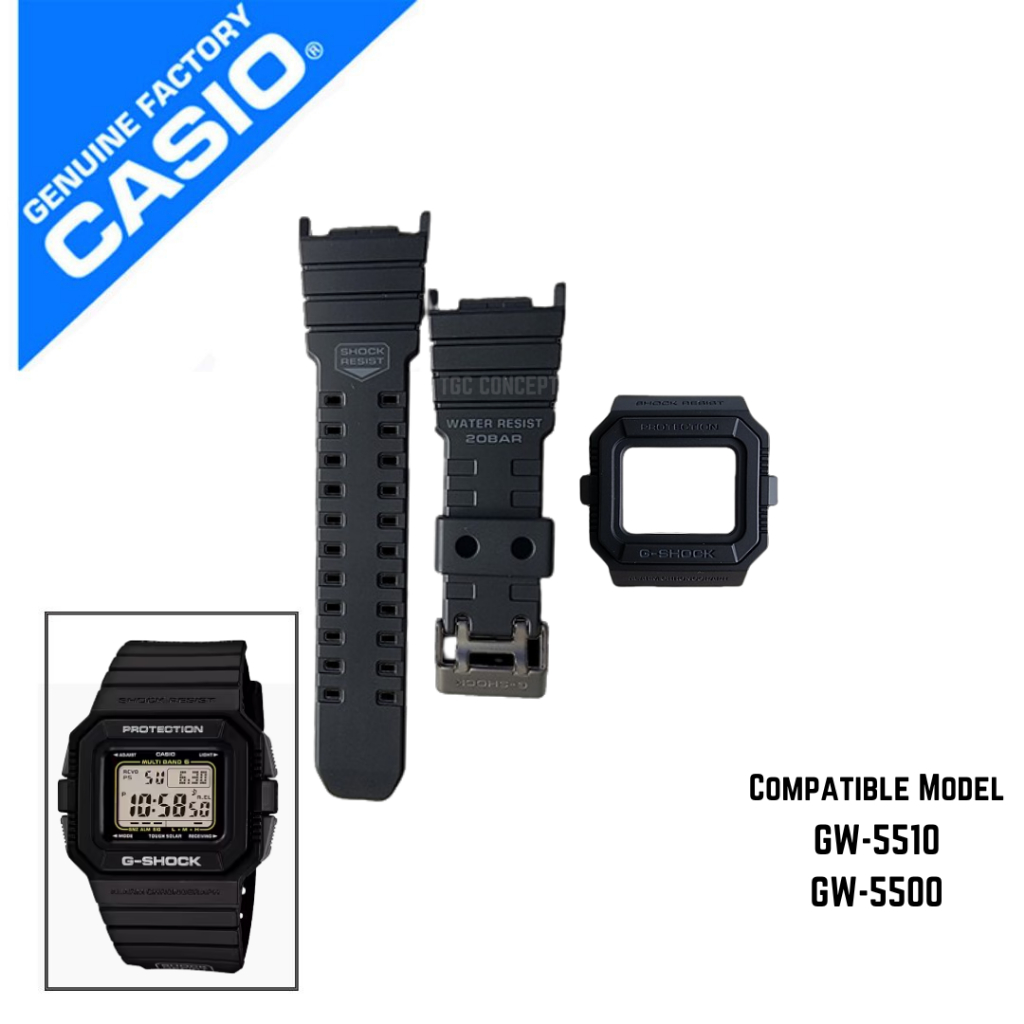 BAND BEZEL REPLACEMENT WATCH G-SHOCK GW-5510 GW-5500 GW5500 GW5500 GW5510 Tough Solar 17 DAYS