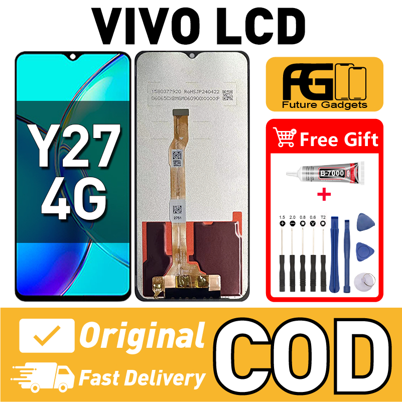 LCD VIVO Y27 4G สําหรับเปลี่ยนหน้าจอสัมผัส LCD Skrin