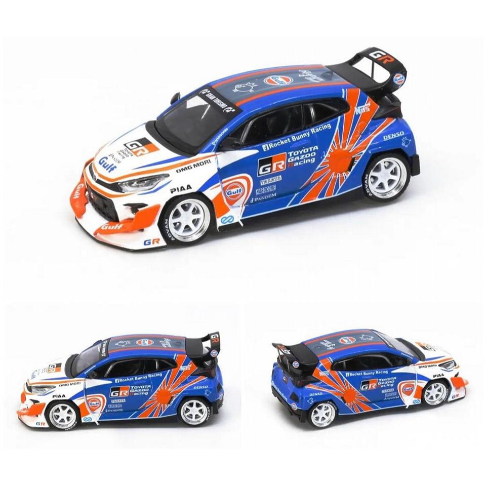 POP RACE PR64-65 PANDEM GR YARIS TOYOTA GUZO RACING/GULF (SEAL)