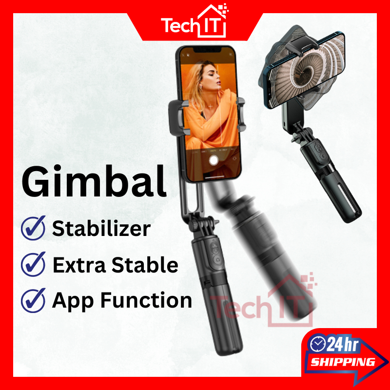 Gimbal Stabilizer สําหรับโทรศัพท์ Stabilizer โทรศัพท์ Gimbal Stabilizer ผู้ถือ Selfie Stick ขาตั้งกล