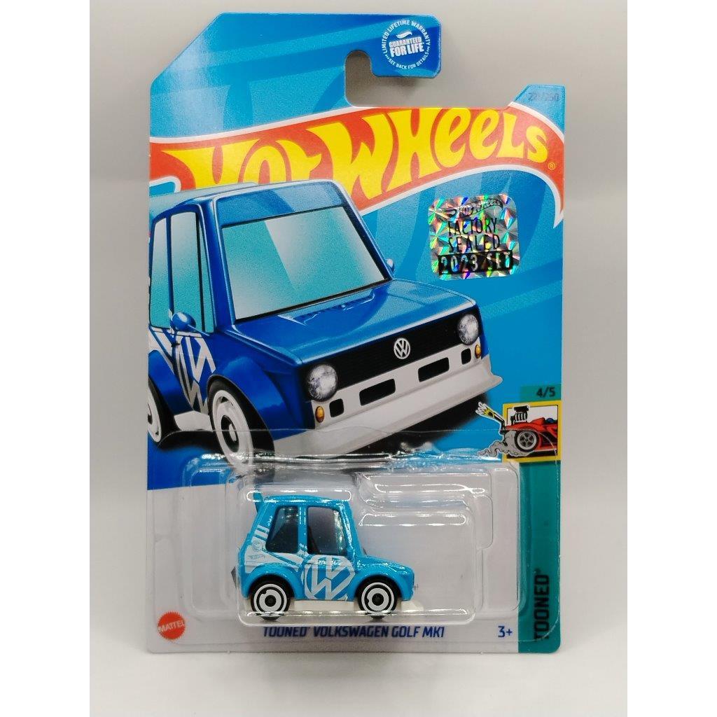 [ใหม่]	ล้อร้อน	Volkswagen Golf MK1 - สีฟ้า	Regular Treasure Hunt - Factory Sealed 2023	1128
