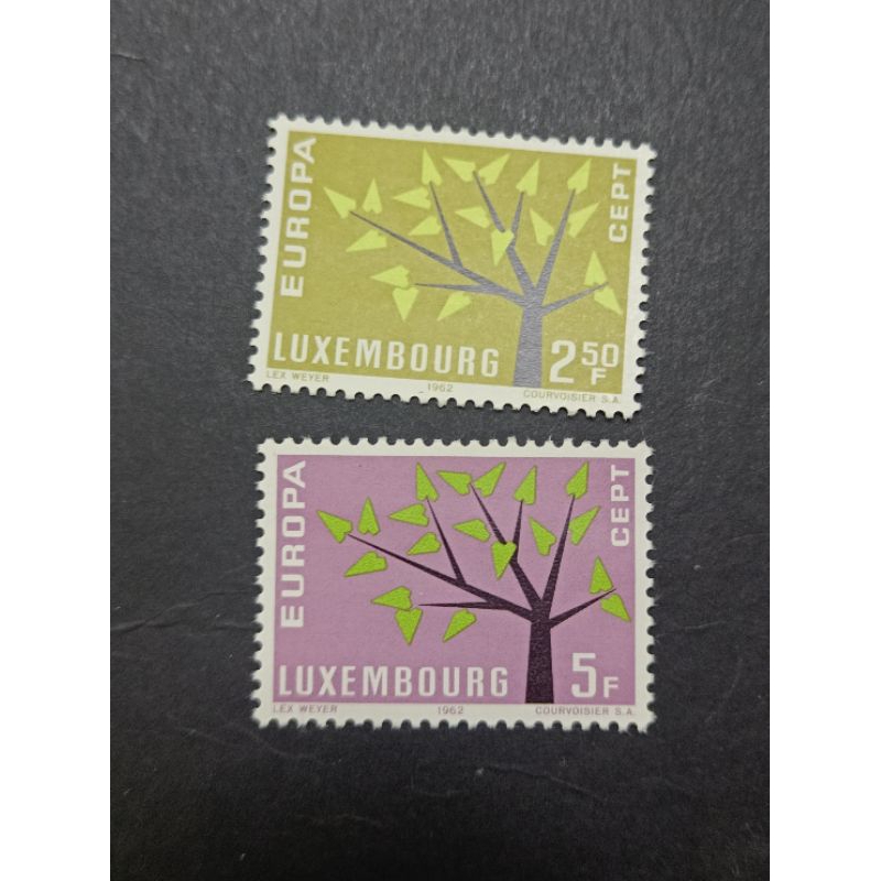 ED02 Luxmbourg 1962 แสตมป์ Europa Cept ครบชุด 2 v VF MNH