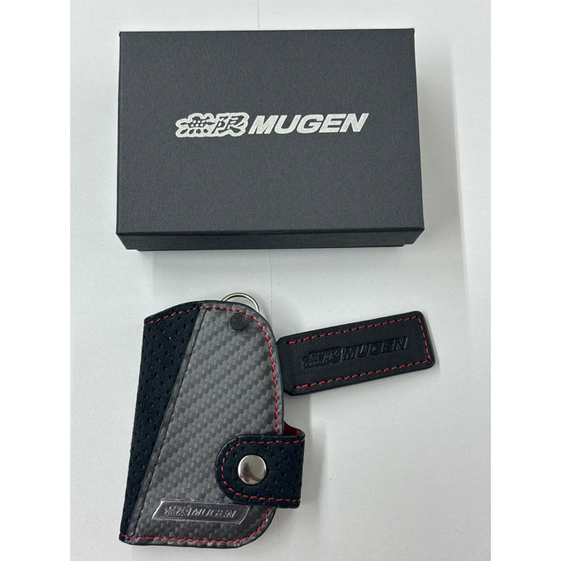 MUGEN เคสกุญแจอัจฉริยะ / CARBON / สีดํา - แดง / TYPE B / PN: 90000-XYM-374B-RD / Honda FL5