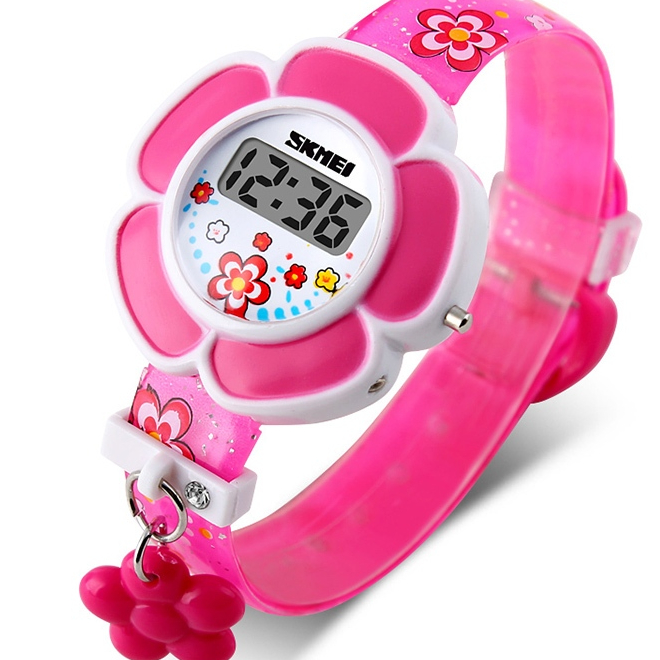 {{ Skemi Kids Watch รูปทรงน่ารักลายดอกไม้ 3 มิติ เหมาะสําหรับโรงเรียน เด็ก Jam (1144) }}