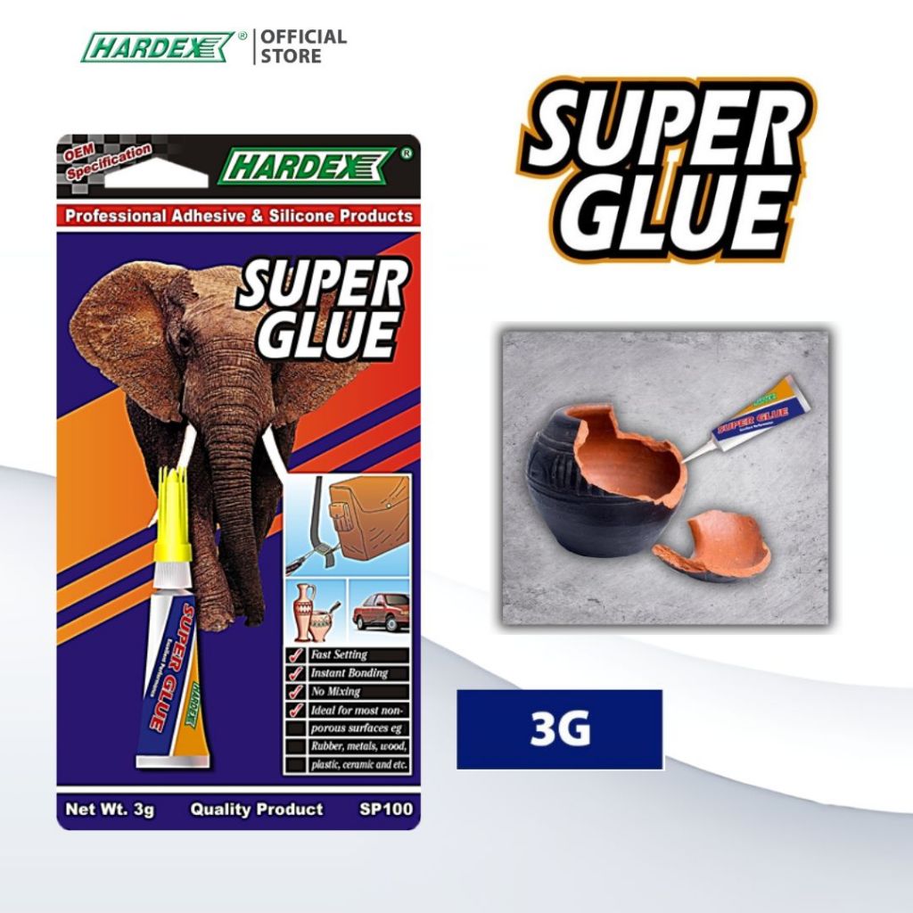 Hardex Super Glue (1.3g/3g/3gD) SP-130/SP-100/SP-100D