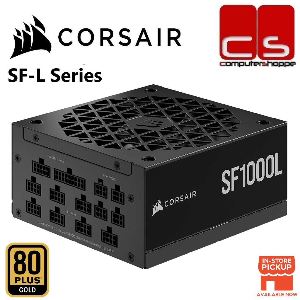 Corsair SF-L Series Fully Modular Low-Noise ATX 3.0 SFX Power Supply - SF850L/SF1000L