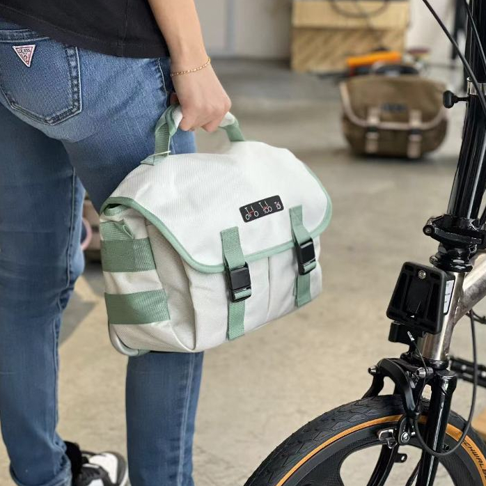 Handmade CORDURA Fabric Weatherproof Messenger Bag 7L Cycling Brompton Front Bag