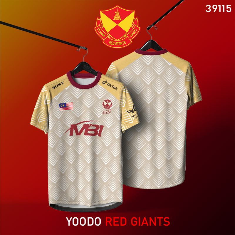 YOODO RED GIANTS ESPORTS EDITION SELANGOR JERSEY GAMING MLBB SIZE : SML XL 2XL