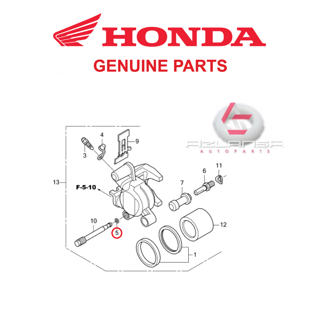 จุกแหวน ( 45111-MAJ-G41 ) RS150R V1 V2 V3, RS-X V1 V2, CBR150R, ADV 150, ADV 160, Beat, PCX 160 & Va