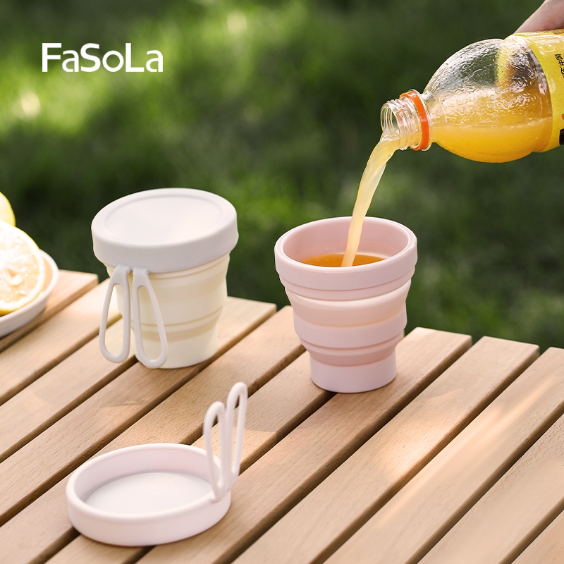 FaSoLa Rabbit ซิลิโคนพับถ้วย Vido 折叠ถ้วย
