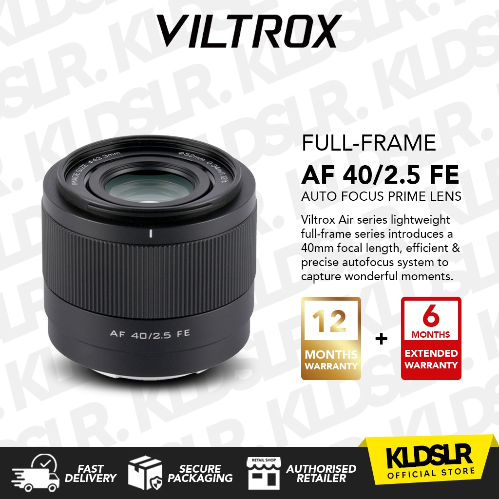 เลนส์ Viltrox AF 40mm F2.5 FE (Sony E) / เลนส์ Viltrox AF 40mm F2.5 Z (Nikon Z)