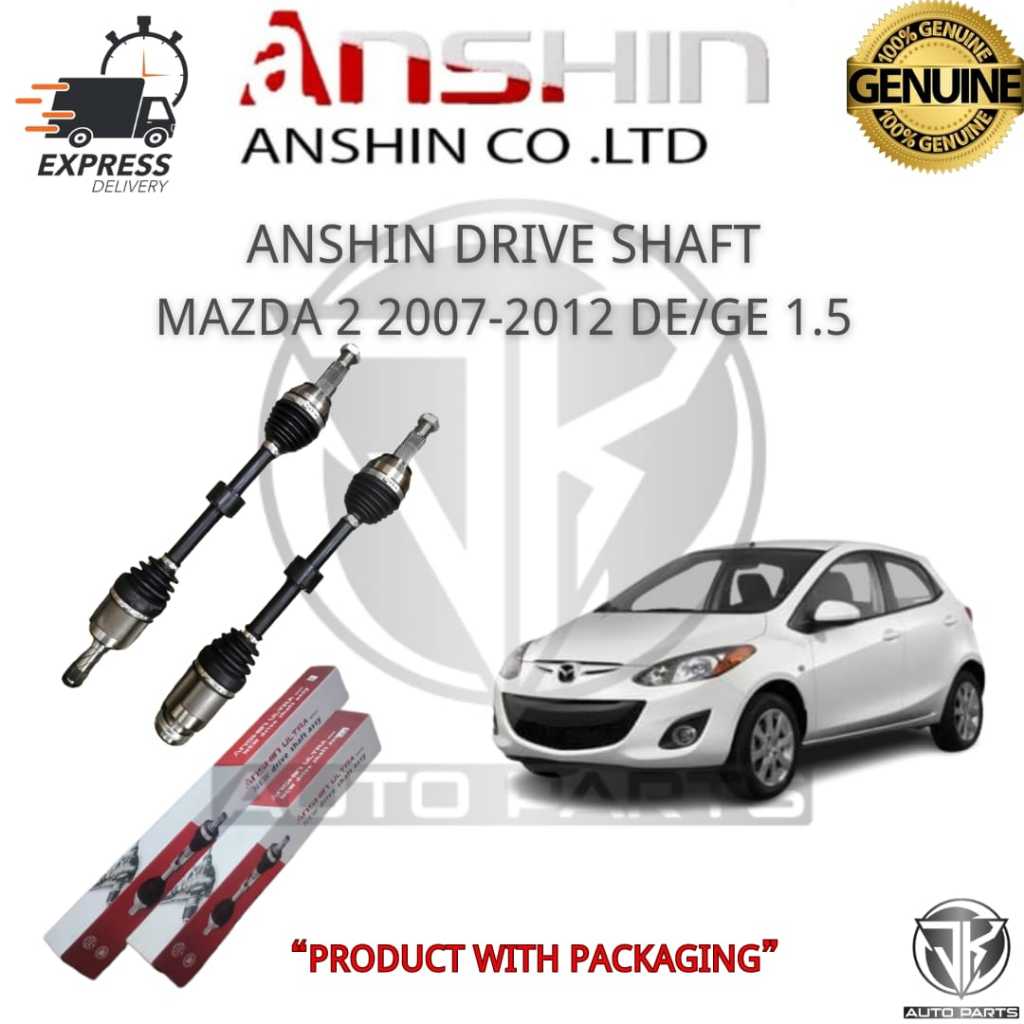 ANSHIN FRONT DRIVE SHAFT MAZDA 2 2007-2012 DE/DG 1.5 (U-MZ983192HD/U-MZ983193ความละเอียดสูง)