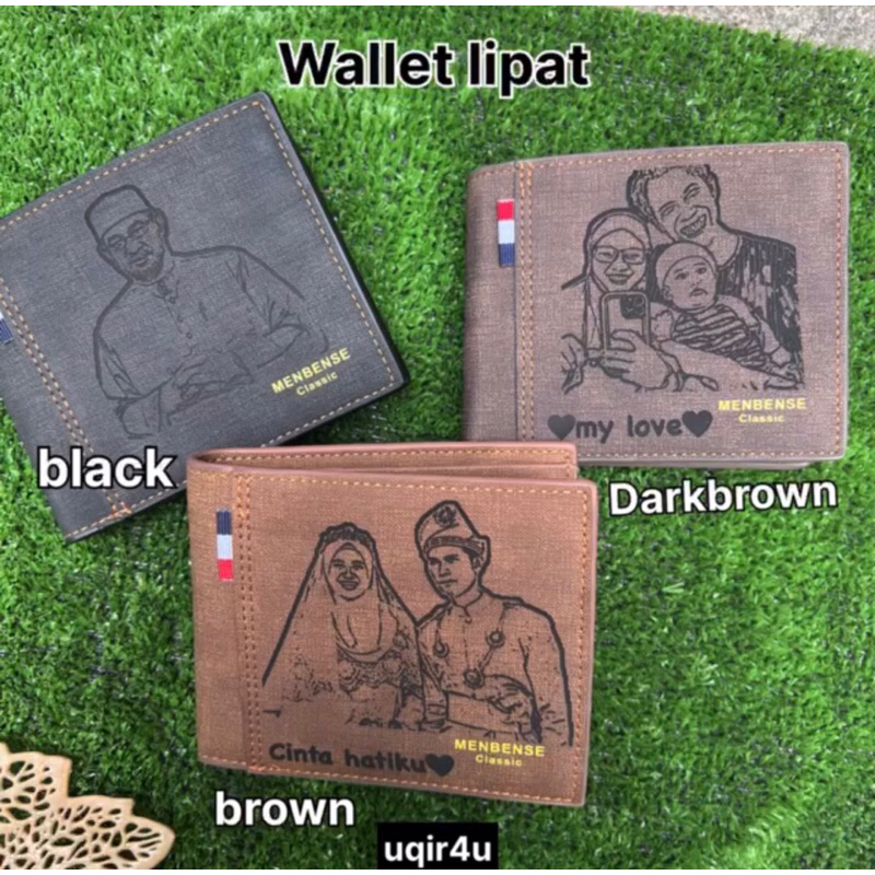 0.2-FOLD WALLET WITH NAME, PICTURE & VERSE ENGRAVING - uqir4u